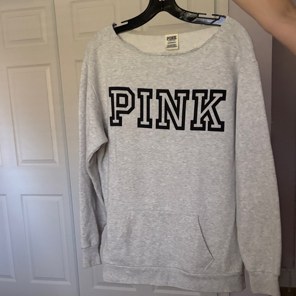 PINK Victoria's Secret Gray Sweatshirt